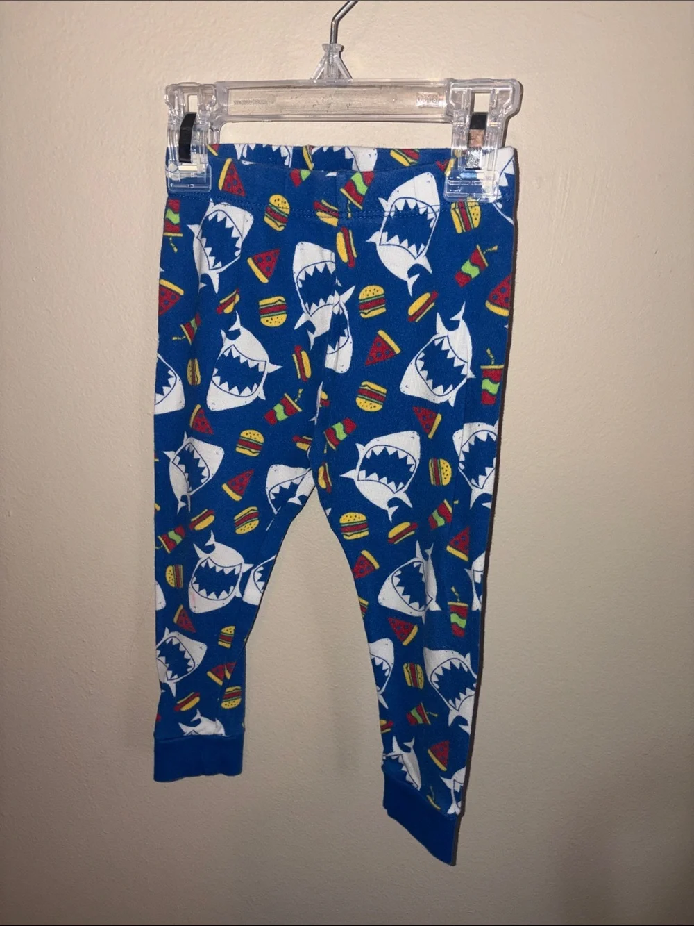 wonder nation Blue & White 'Late Night Snack' Shark Pajama Set